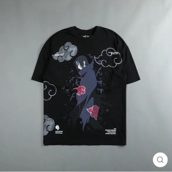 DARC SPORT X NARUTO “ ITACHI” BLACK/WHITE AKATSUKI SHIRT